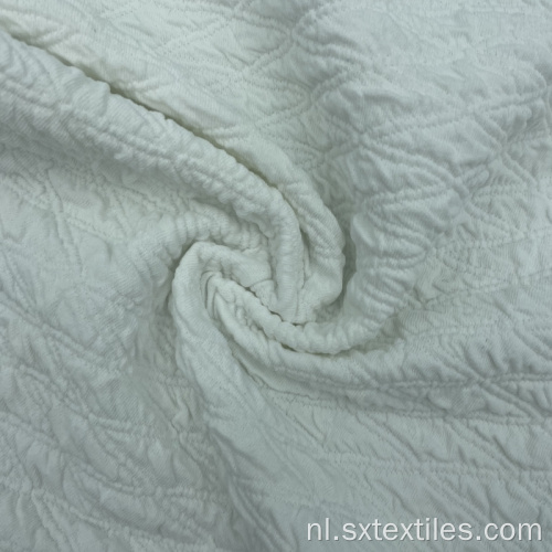 Polyester spandex blend dubbelzijds gebreide jacquard stof